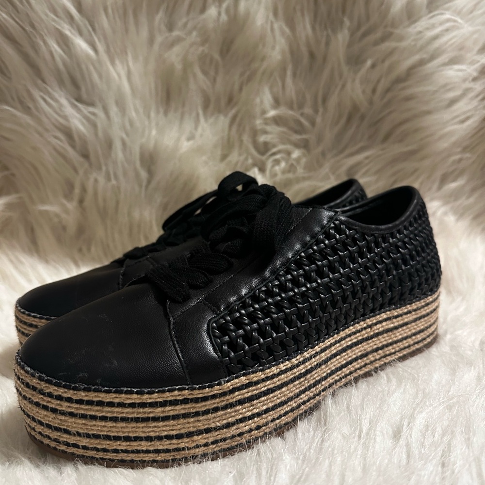 Vince Camuto Merlea Woven Platform Sneakers - Picture 4 of 12